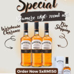 Limited Time Promo : Bowmore 12 Year Old 700ml 40% Old Bottles Warehouse Clearance