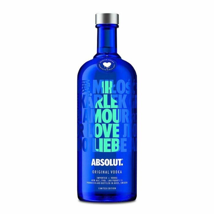Absolut Vodka Love Green/Pink 750ml - Image 2