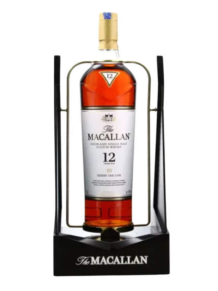 The Macallan 12 Year Old Sherry Oak with Pouring Cradle - New Bottle 1.75L 40%