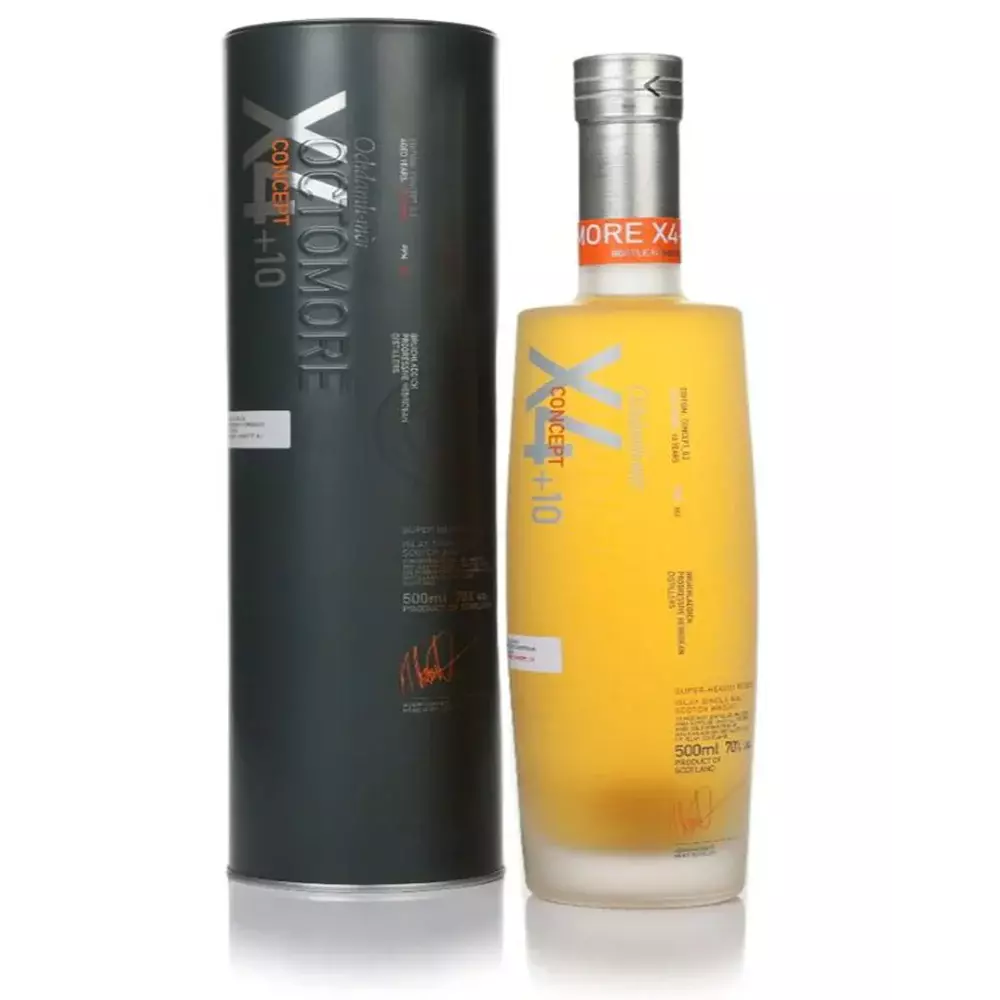 74306736.webp Octomore 10 Year Old - X4+10 Concept 0.2 500ml 70% - Image 1