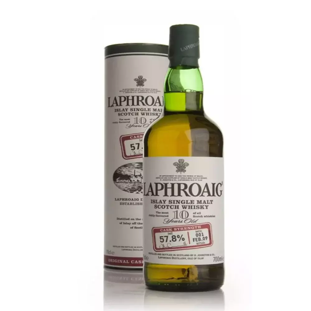 74330310.webp Laphroaig 10 Year Old Cask Strength - Batch 001 Feb 09 700ml 57.9% - Image 1