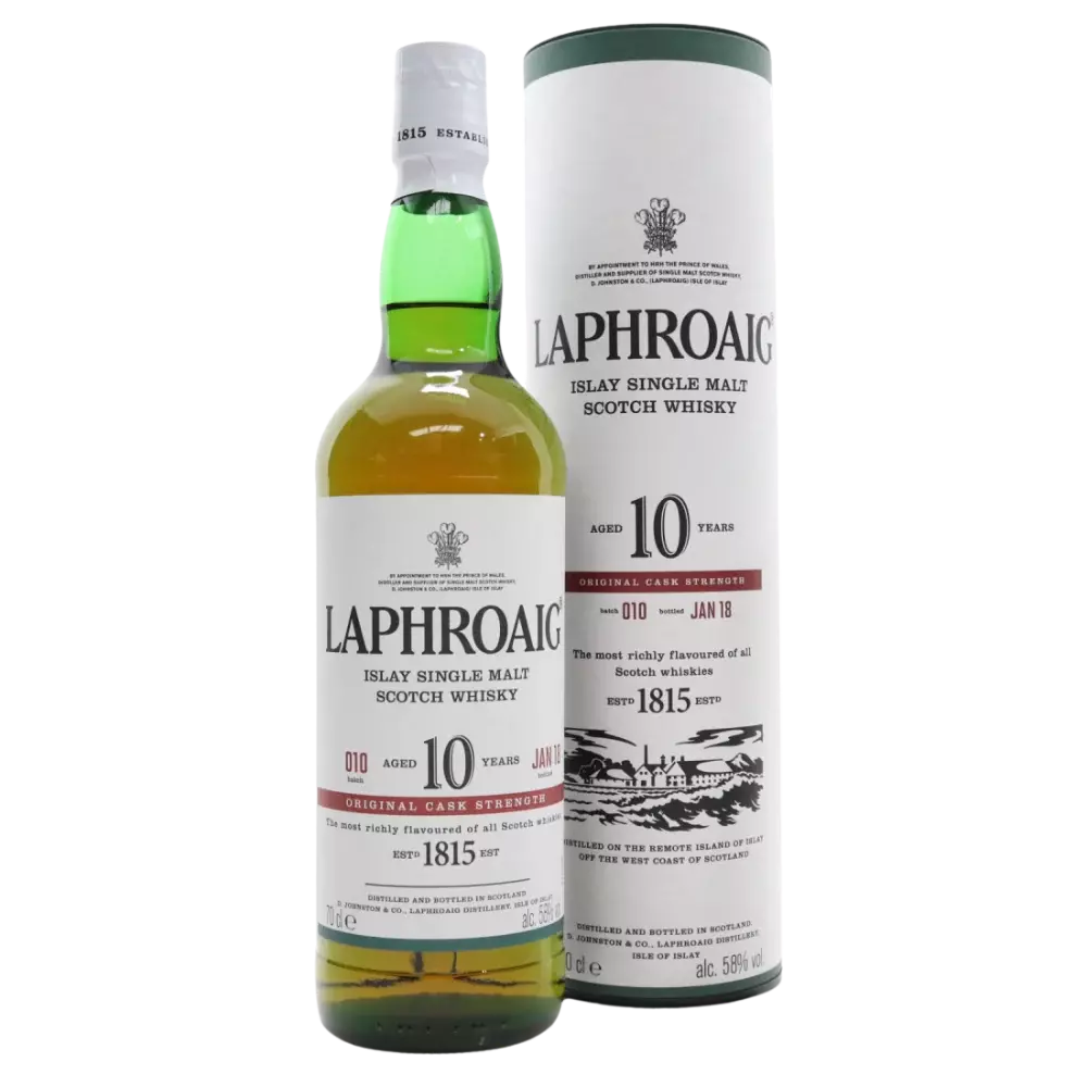 74331425.webp Laphroaig 10 Year Old Cask Strength - Batch 010 700ml 58% - Image 1