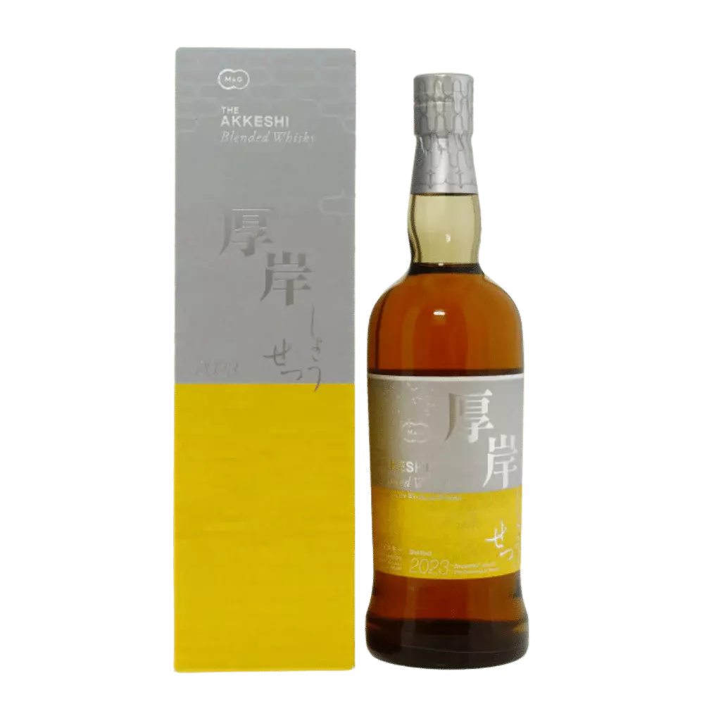 74369612.webp Akkeshi Shosetsu 2023 Blended Whisky / 20th Season 700ml 48% - Image 1