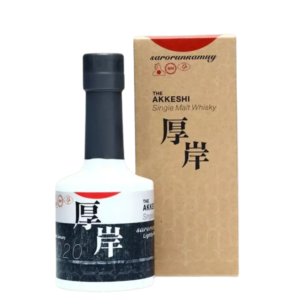 74505684.webp Akkeshi Sarorunkamuy Lightly Peated 2020 200ml 55% - Image 1