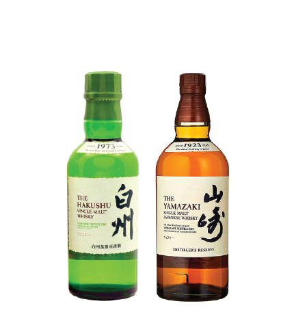 3 miniature bottles bundle(Hakushu Distiller's Reserve 180ml+Yamazaki Distiller's Reserve 180ml+Yamazaki 12 Year Old 50ml)