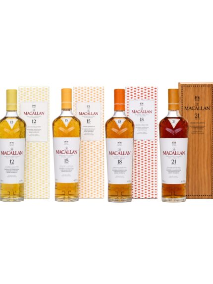 Macallan Colour Collection Four Bottles 12,15,18,21