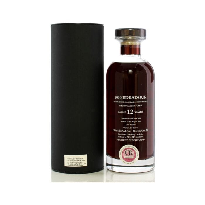 Edradour 2010 Single Cask 12 Year Old #164 700ml 57%