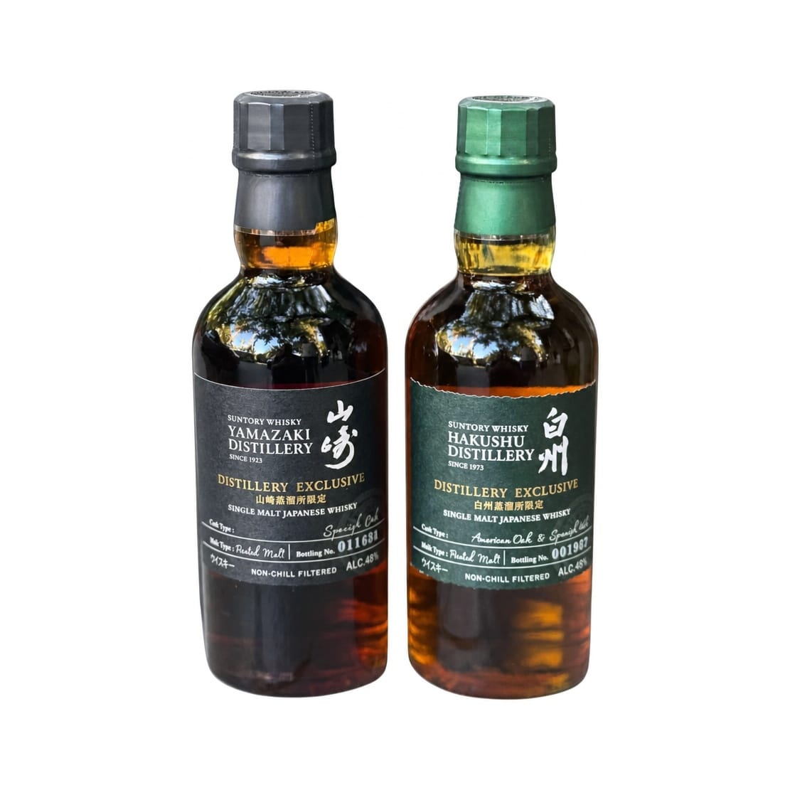 Hakushu Distillery Exclusive 180ml 48%+Yamazaki Distillery Exclusive 180ml 48% Hakushu Distillery Exclusive 180ml 48%+Yamazaki Distillery Exclusive 180ml 48%