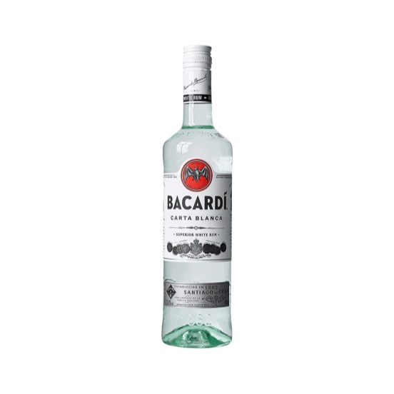 Bacardi Carta Blanca Superior White Rum 1000ml 40% Bacardi Carta Blanca Superior White Rum 1000ml 40%
