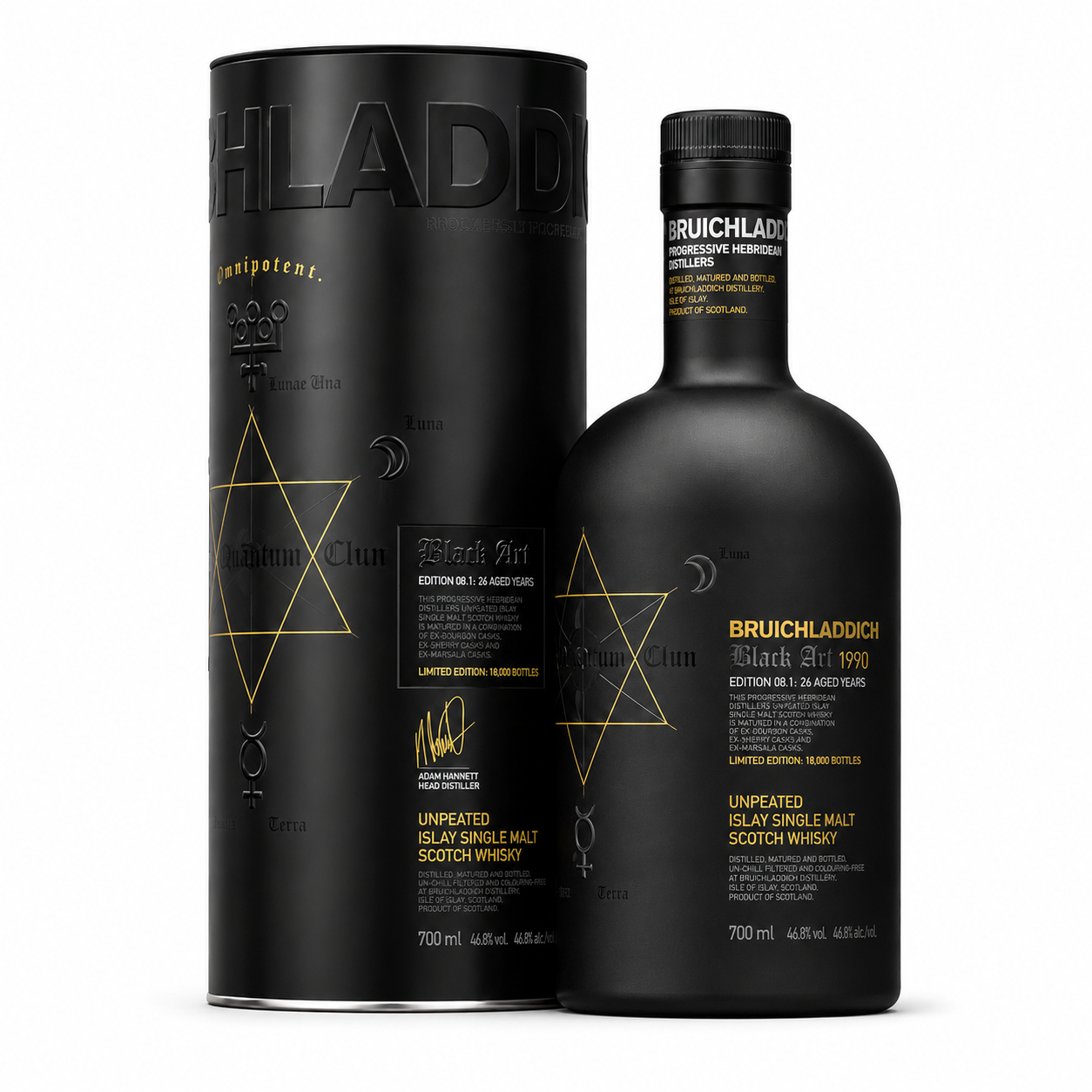 46f89fb8-7c79-40d5-a7d4-c1e1c0290ab5-2 Bruichladdich 1990 26 Year Old BLACK ART 06.1 750ml 46.9% - Image 1