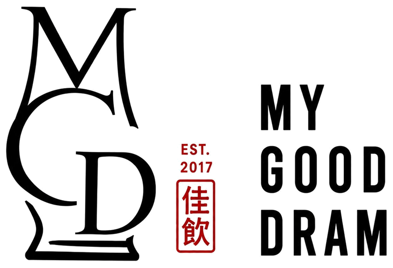 My Good Dram logo, black on transparent