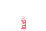 My Good Dram logo, white on transparent